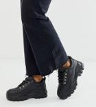 Truffle Collection Wide Fit Chunky Sneakers-black