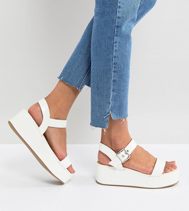 Asos Toucan Wedge Sandals - White
