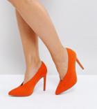 Asos Priority Wide Fit High Heels - Orange