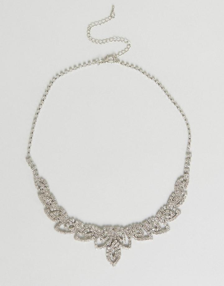 New Look Matching Leaf Necklace - White