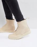 Dr Martens Lite 8 Eye Boots In Beige - Beige