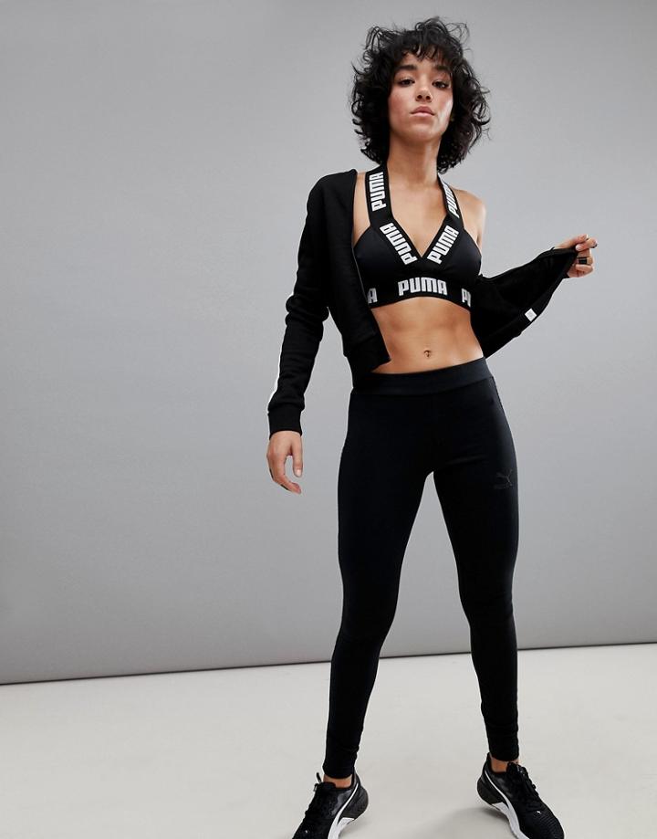 Puma Archive T7 Legging With Velvet Panel In Black - Black