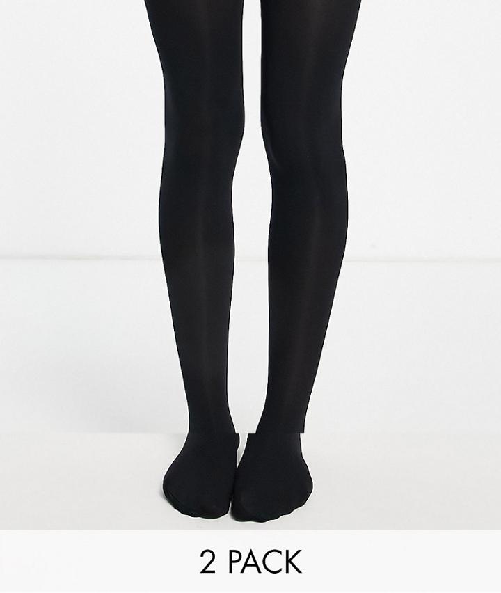 New Look Maternity 2 Pack 70 Denier Premium Tights In Black
