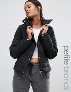 Vero Moda Petite Funnel Neck Short Padded Jacket - Black