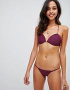 Missguided Shell Bikini Set - Purple