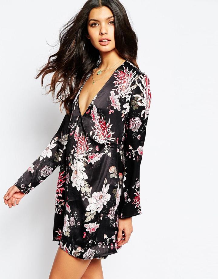 Somedays Lovin Flora Kimono Wrap Dress - Multi