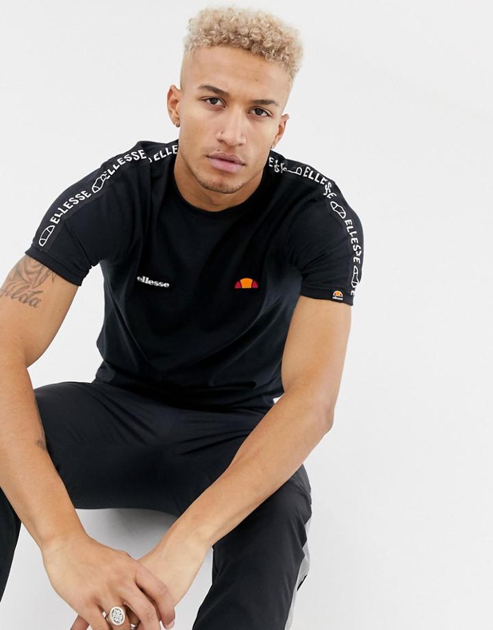 Ellesse Fede T-shirt With Logo Sleeve Taping In Black - Black