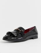 River Island Loafers With Tassels In Black