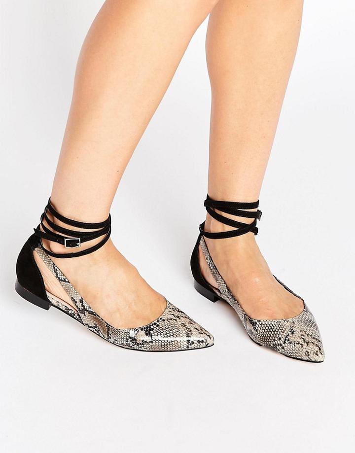 Asos Lolly Pointed Ballet Flats - Multi