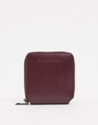 Claudia Canova Small Coin Purse In Burgundy-red
