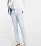 New Look Super Skinny Suit Pants In Light Blue
