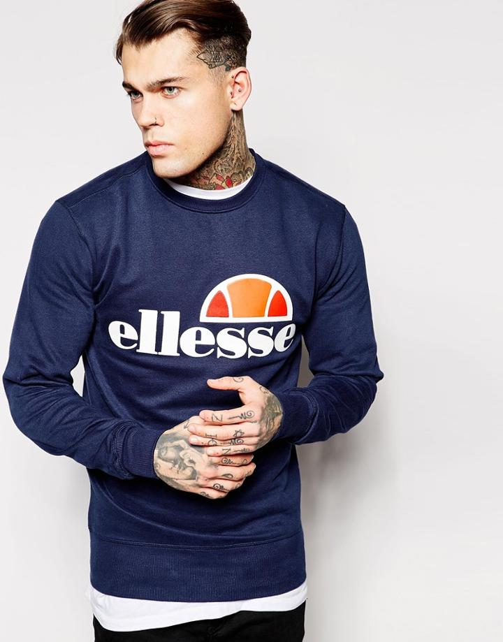 Ellesse Sweatshirt With Classic Logo - Navy