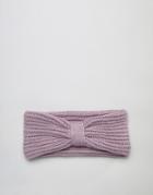 Asos Design Rib Headband In Recycled Polyester - Purple