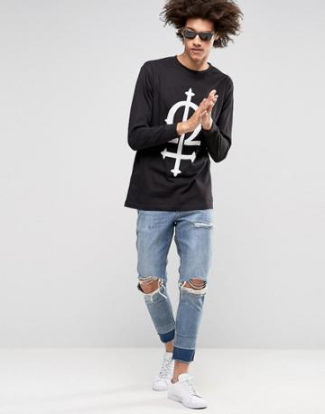 Long Clothing Omega Long Sleeve T-shirt - Black