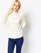 Asos Sweater With Roll Neck - Cream