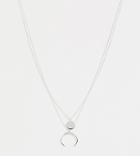 Kingsley Ryan Sterling Silver Coin & Cresent Multi Row Necklace - Silver
