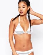 Evil Twin Great White Triangle Bikini Top - White