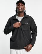 Nicce Tetrad Half Zip Jacket In Black
