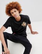 Maharishi Embroidered Golden Dragon T-shirt - Black