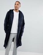 Asos Fleece Robe - Navy
