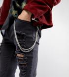 Reclaimed Vintage Inspired Silver Jean Chain Exclusive To Asos - Silver