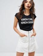 Nvme Kinda Care Kinda Dont T-shirt - Black