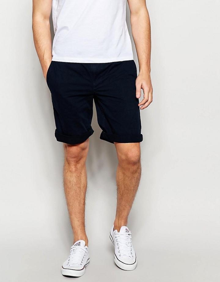 Boss Orange Chino Shorts In Navy - Navy