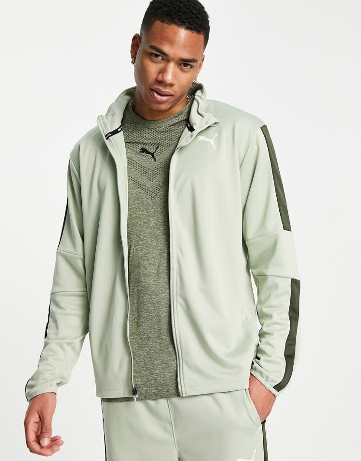 Puma Training Favorite Heather Jacket In Green
