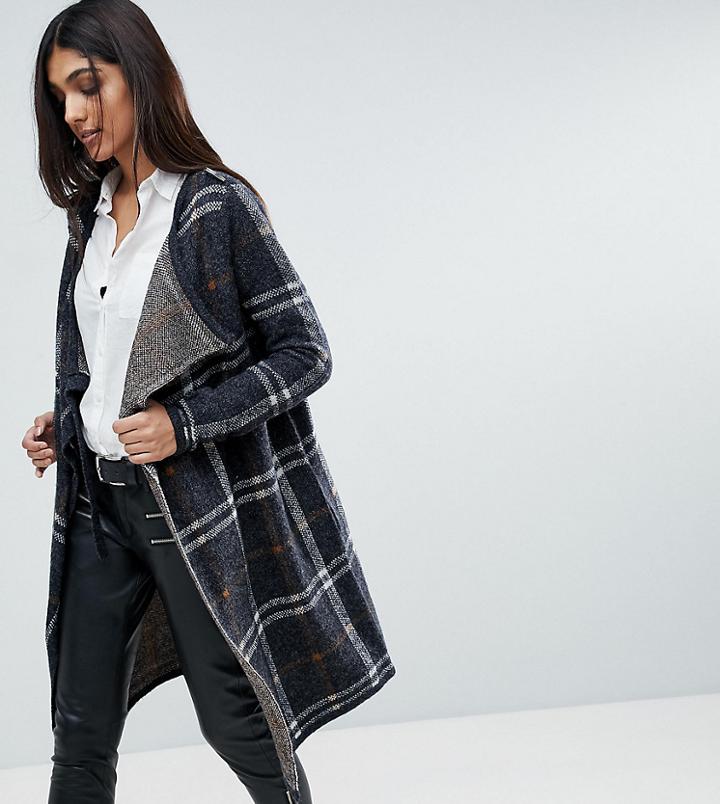 Vero Moda Tall Check Chuck On Cardigan - Multi