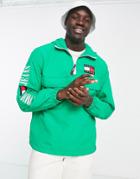 Tommy Jeans Acid Capsule Recycled Nylon Blend Chicago Popover Jacket In Green