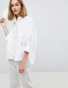 Paul & Jo Sister Embroidered Shirt - White