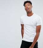Farah Tall Farris Slim Fit T-shirt In White - White