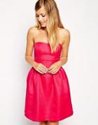 Asos Jacquard Prom Dress - Pink