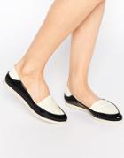 Melissa Space Point Flat Shoes - Black Cream