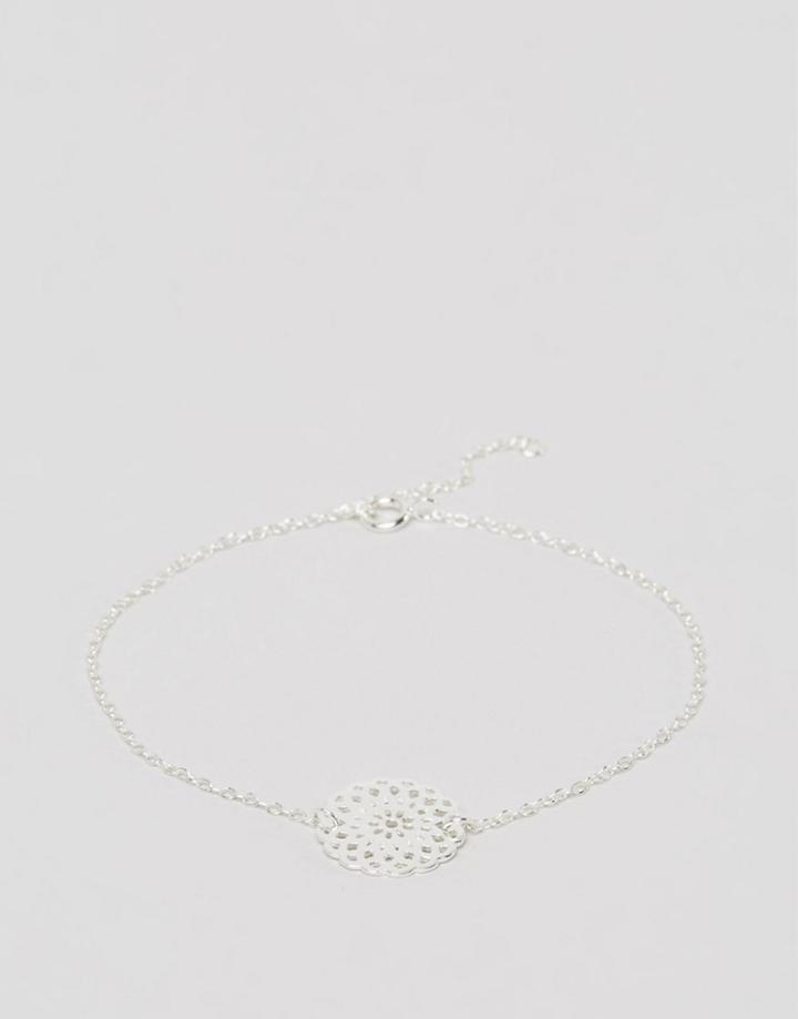 New Look Filigree Disc Bracelet - Silver