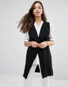 Only Tobber Drapey Vest - Blue