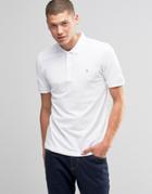 Farah Polo Shirt In Regular Fit In White - White