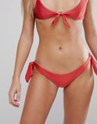 Minkpink Coral Reef Tie Side Bikini Bottoms - Pink