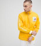 Reclaimed Vintage Revived Windbreaker With Sleeve Print - Yellow