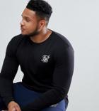 Siksilk Long Sleeve T-shirt In Black Exclusive To Asos