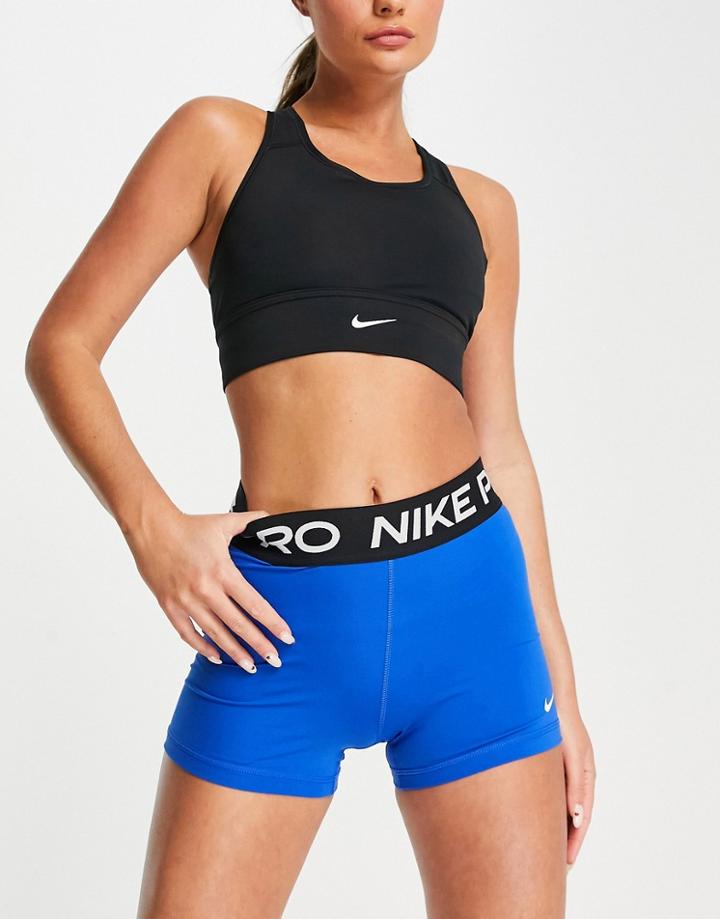 Nike Training Pro 365 3-inch Legging Shorts In Blue-blues