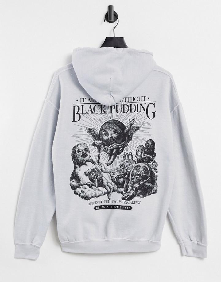 Vintage Supply Breakfast Supply Hoodie In Gray-grey