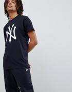 New Era New York Yankees T-shirt With Large Logo In Navy - Navy