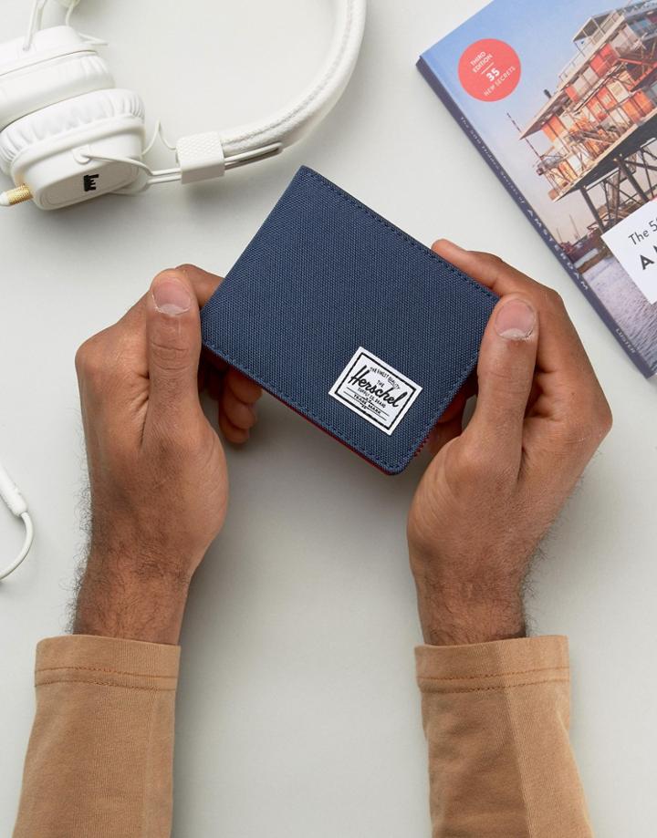 Herschel Supply Co Roy Bi-fold Wallet With Rfid - Navy