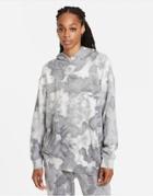 Nike Seasonal Classics Pack Acid Wash Oversized Hoodie In Gray-black