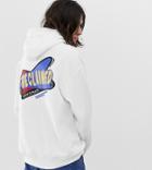 Reclaimed Vintage Oversized Hoodie With Logo - White