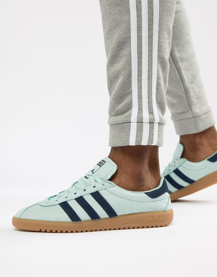 Adidas Originals Bermuda Sneakers In Green Cq2783 - Green
