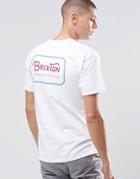 Brixton T-shirt With Back Logo - White