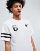 Only & Sons Soccer T-shirt With Arm Stripe-white
