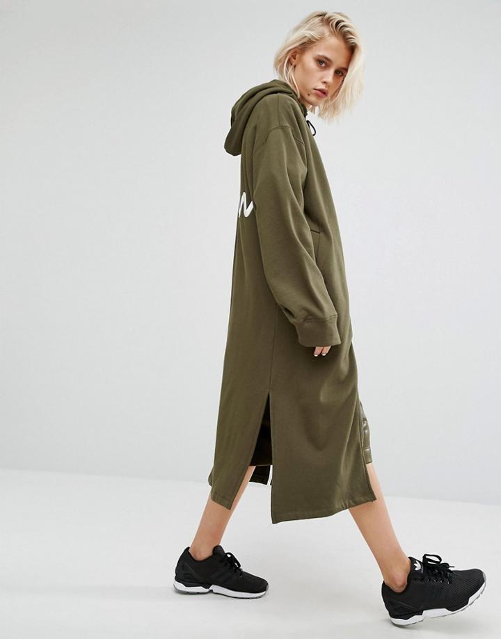 Kkxx Luxury Longline Hoodie - Green